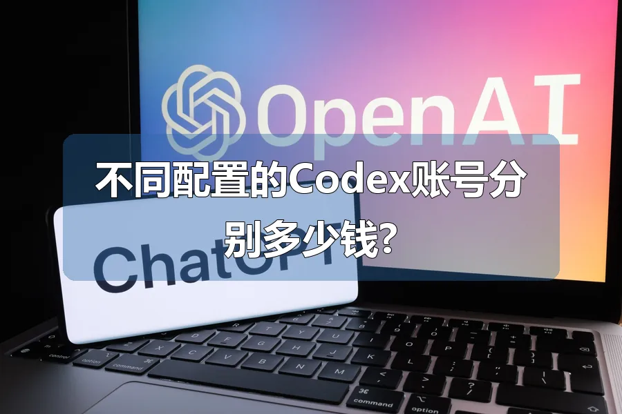 不同配置的Codex账号分别多少钱?