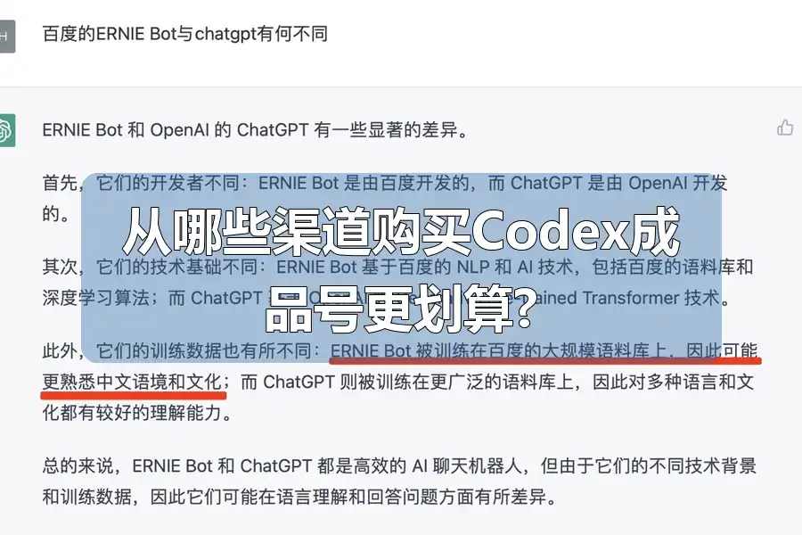 从哪些渠道购买Codex成品号更划算?